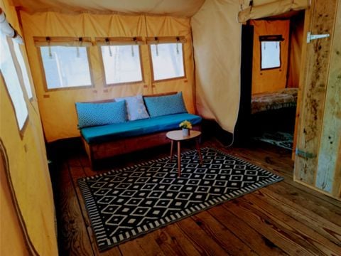 TENTE TOILE ET BOIS 5 personnes - Lodge Tente