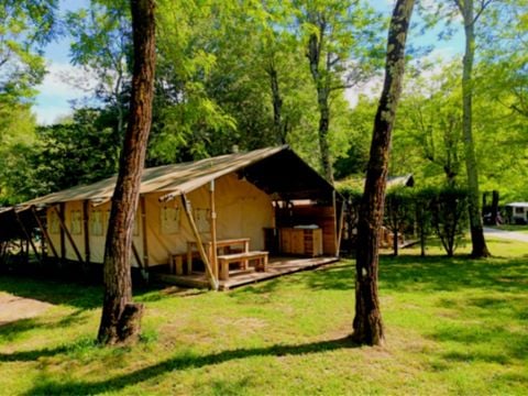 TENTE TOILE ET BOIS 5 personnes - Lodge Tente