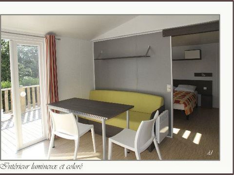 MOBILHOME 4 personnes - Mobil-home 34m² / 2 chambres - Terrasse (adapté personne à mobilité réduite) Vue Loire 4 pers