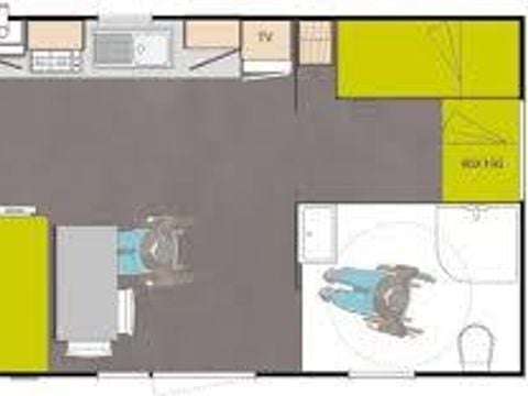 MOBILHOME 4 personnes - pour Personnes à Mobilité Réduite