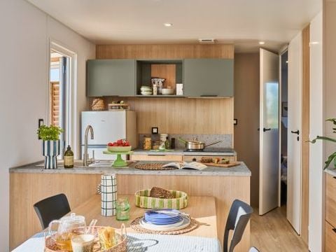 MOBILHOME 6 personnes - Mobil-home Seychelles 3 chambres / climatisation, lave-vaisselle, 2 sdb