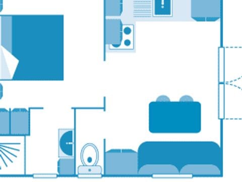 MOBILHOME 6 personnes - Cottage 2p 1ch **