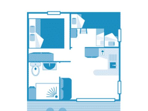 TENTE 6 personnes - Tente Sahari 5p 2ch ***