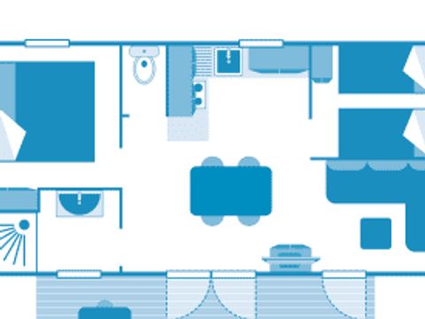 MOBILHOME 6 personnes - Cottage Molene 4p 2ch ****