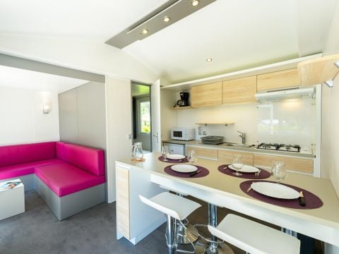 MOBILHOME 4 personnes - Mobil-home Perceval Standard 29m² (2 chambres) + terrasse couverte + TV