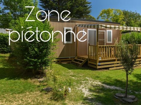 MOBILHOME 4 personnes - Mobil-home Caélia Standard 27m² (2 chambres) + terrasse couverte / Zone piétonne 4 pers