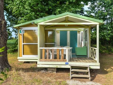 Chalet 5 personnes - Chalet Standard 25m² (2 chambres ) + terrasse couverte 5 pers( 2 adultes max)