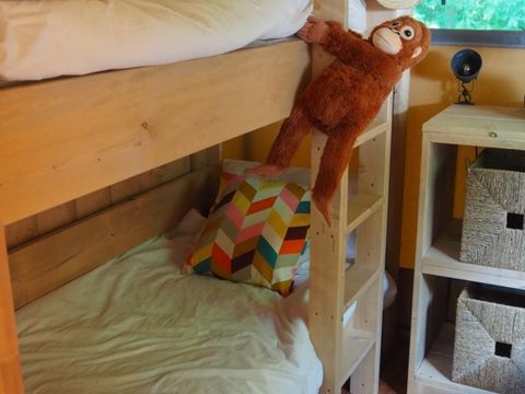 Tente en toile et en bois 5 personnes - Tente safari Loubine