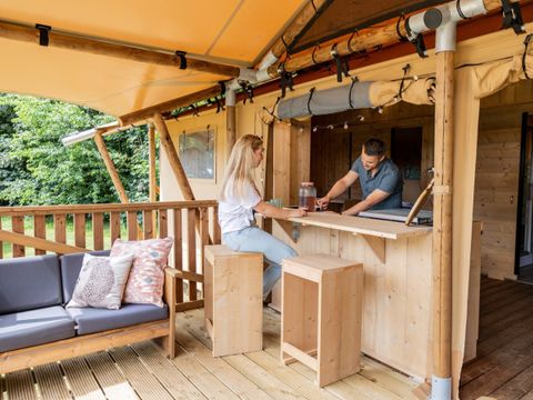 Tente en toile et en bois 5 personnes - Tente safari Loubine