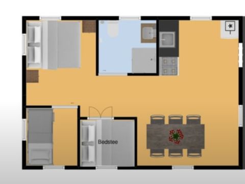 TENTE TOILE ET BOIS 6 personnes - Mouette