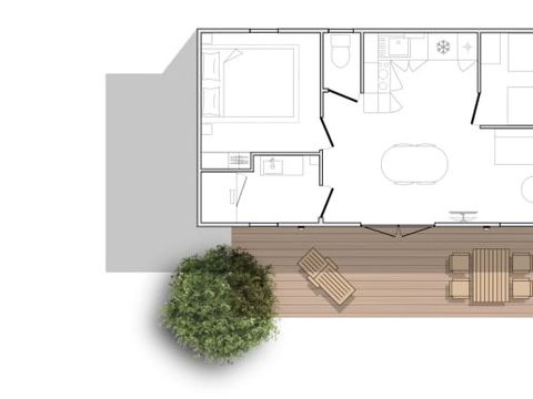 MOBILHOME 4 personnes - Hippocampe