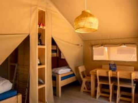 TENTE TOILE ET BOIS 5 personnes - Rouget