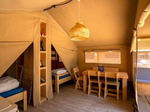 TENTE TOILE ET BOIS 5 personnes - Rouget