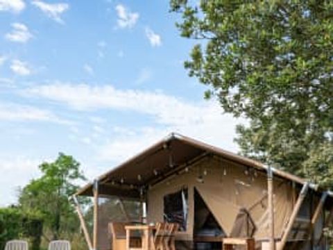 TENTE TOILE ET BOIS 5 personnes - Rouget