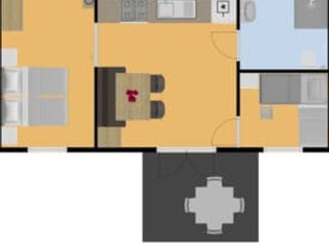 MOBILHOME 4 personnes - accessible aux personnes handicapées Sardine