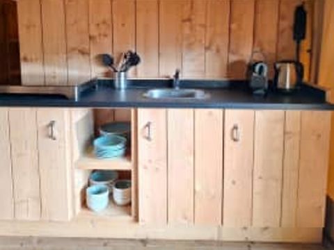 Tente en toile et en bois 6 personnes - Tente safari Flétan