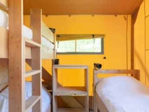 Tente en toile et en bois 6 personnes - Tente safari Flétan