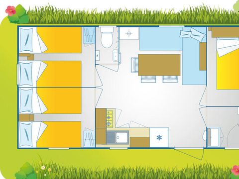 MOBILHOME 7 personnes - Happy Premium Suite