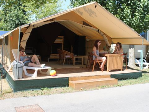 TENTE TOILE ET BOIS 5 personnes - Safaritent sans sanitaires