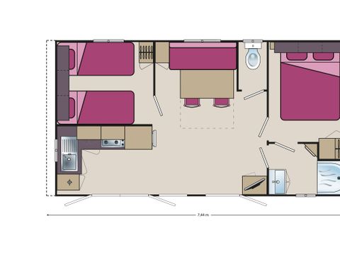Mobilhome 5 personnes - Mobil-home STANDARD