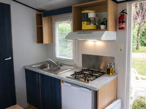 MOBILHOME 4 personnes - MH2 20 m² pas de terrasse - (lits: 1gd + 2 pts superposés)