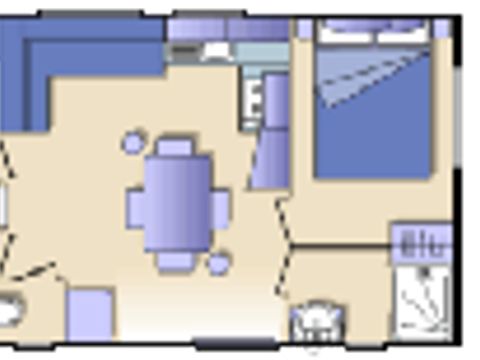 Mobilhome 6 personnes - MH3 32 m² pas de terrasse