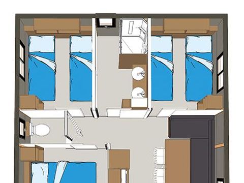 CHALET 6 personnes - LAURIER tout confort famille nombreuse