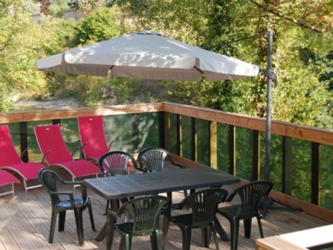 MOBILHOME 4 personnes - Mobil-home Standard Cocoon 28m² - 2 chambres + Terrasse avec parasol - 4 pers