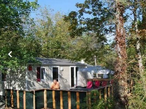 MOBILHOME 4 personnes - Mobil-home Premium Riviera 28m² proximité rivière- 2 chambres + Terrasse couverte - 4 pers