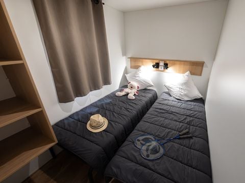 MOBILHOME 6 personnes - Mobil-home Premium Trendy 33m² proximité rivière- 3 chambres + terrasse couverte - 6 pers