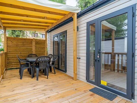 MOBILHOME 6 personnes - Mobil-home | Comfort | 3 Ch. | 6 Pers. | Terrasse surélevée | Clim.
