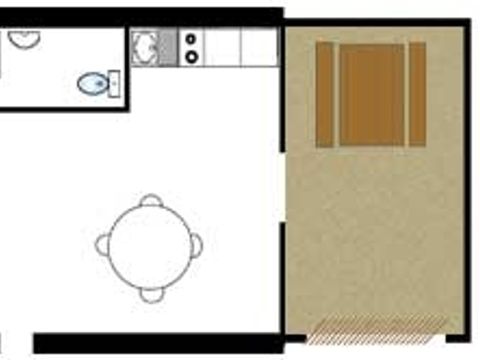 CHALET 6 personnes - Chalet Poisson : 3 chambres, lave vaisselle, TV 6 pers