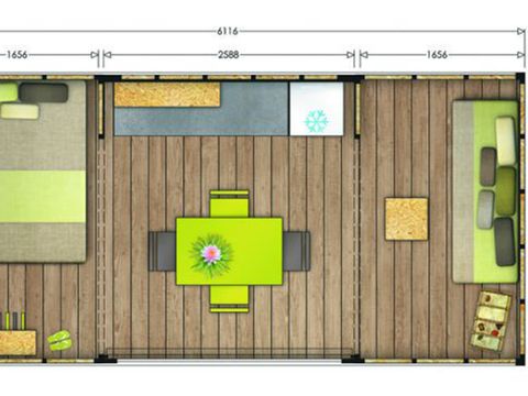 TENTE TOILE ET BOIS 4 personnes - MAORI