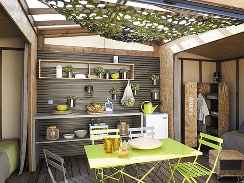 TENTE TOILE ET BOIS 4 personnes - MAORI