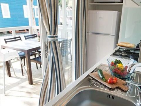 MOBILHOME 6 personnes - Comfort | 3 Ch. | 6 Pers. | Terrasse surélevée | 2 SDB | Clim