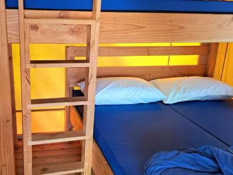 Tente en toile et en bois 5 personnes - Tente Eco Lodge | 2 Ch. | 4/5 Pers. | Sans SDB