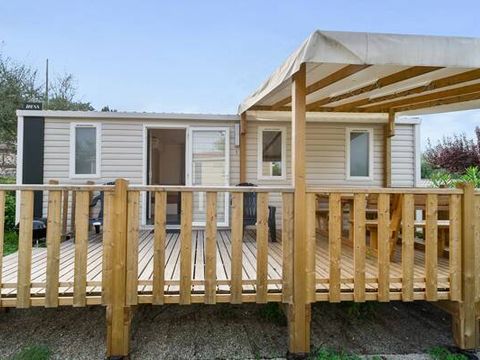 MOBILHOME 4 personnes - Confort | 2 Chambres | Capacité 4 personnes | Terrasse semi couverte | 1 Salle de bain | Climatisation