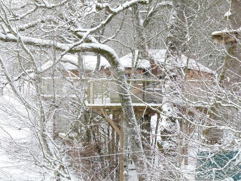 HÉBERGEMENT INSOLITE 4 personnes - Cabane dans les arbres (avec toilettes sèches, sans douche)