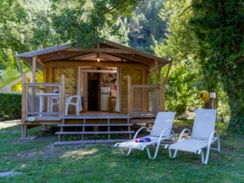 TENTE TOILE ET BOIS 4 personnes - EcoLodge 4 PL