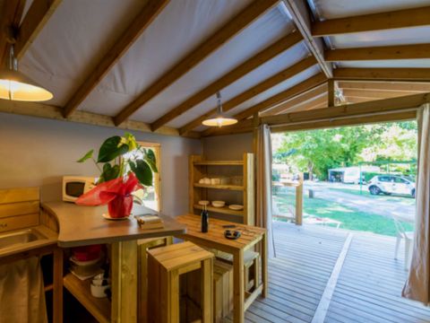 TENTE TOILE ET BOIS 4 personnes - EcoLodge 4 PL