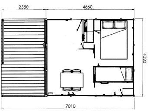 CHALET 4 personnes - ILOT (sans sanitaires)