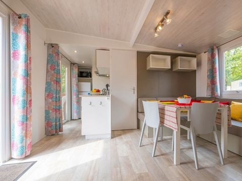 MOBILHOME 6 personnes - Premium | 3 Ch. | 6 Pers. | Terrasse surélevée | Clim