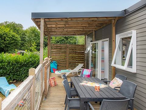 MOBILHOME 6 personnes - Premium | 3 Ch. | 6 Pers. | Terrasse surélevée | Clim