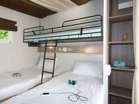 LODGE 5 personnes - Tente Lodge hybride | 2 Ch. | 4/5 Pers. | 1 SDB | Clim.