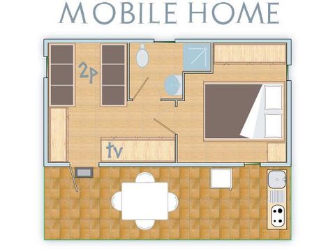 MOBILHOME 2 personnes - 2+2