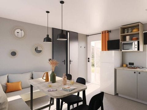 MOBILHOME 6 personnes - Mobil-home | Comfort | 3 Ch. | 6 Pers. | Terrasse surélevée | Clim.