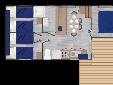 MOBILHOME 6 personnes - Grand Declicka