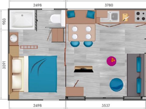 MOBILHOME 4 personnes - Premium Spa 2 chambres 4p côté Mer