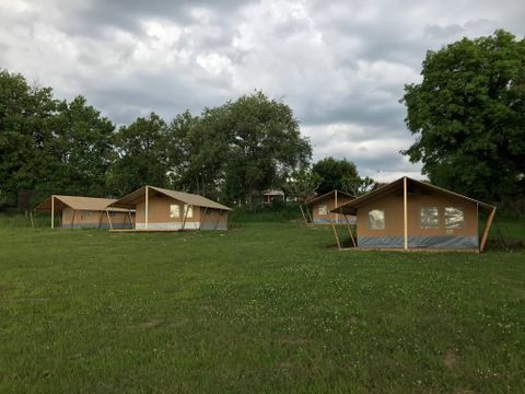 Tente en toile et en bois 5 personnes - Tente Safari