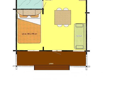 CHALET 2 personnes - 20 m2